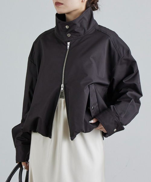 Lui's（ルイス）の「スタンドZIPブルゾン（ブルゾン・レディース・ブラック/カーキ・FREE）」の3枚目の写真