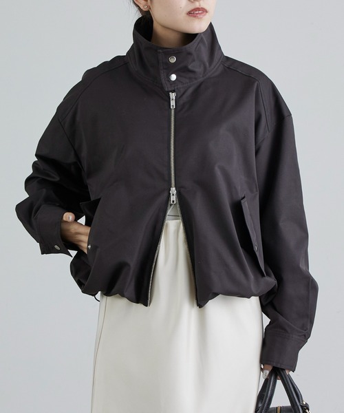 Lui's（ルイス）の「スタンドZIPブルゾン（ブルゾン・レディース・ブラック/カーキ・FREE）」の4枚目の写真