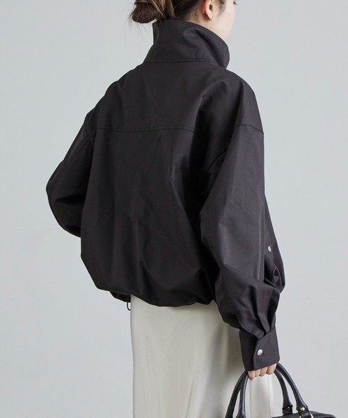 Lui's（ルイス）の「スタンドZIPブルゾン（ブルゾン・レディース・ブラック/カーキ・FREE）」の6枚目の写真