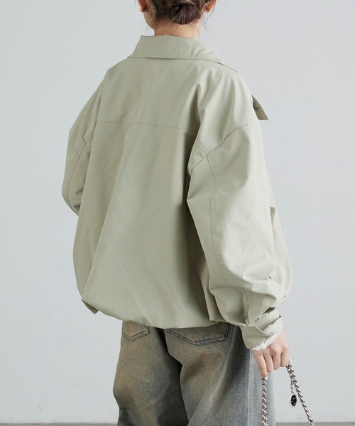 Lui's（ルイス）の「スタンドZIPブルゾン（ブルゾン・レディース・ブラック/カーキ・FREE）」の11枚目の写真