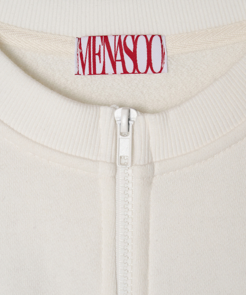 MENASOO（ミナス）の「Menasoo Hearttrack Zipup Cardigan_White（カーディガン/ボレロ・レディース・ホワイト・F）」の9枚目の写真