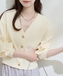 natural couture | プチプラハトメバー釦カーデ(カーディガン/ボレロ)