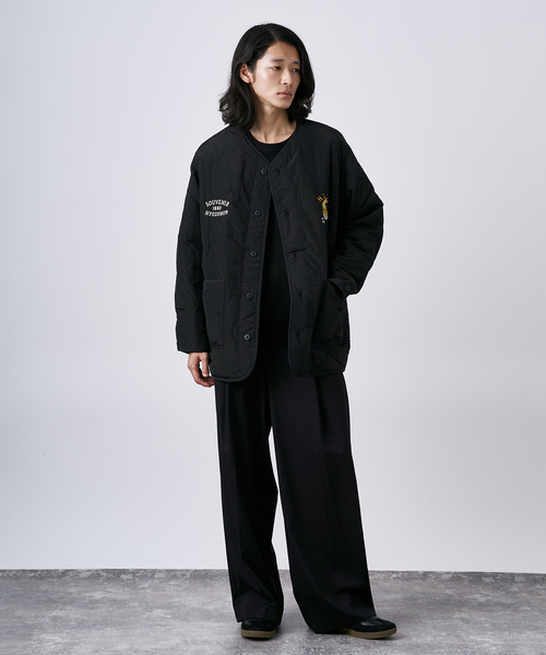 B.C STOCK(ベーセーストック)の「《追加》HYO-HYO リップストップナイロン キルティングブルゾン(その他アウター・メンズ・カーキ/アイボリー/ブラック/ブラウン・FREE)」の18枚目の写真