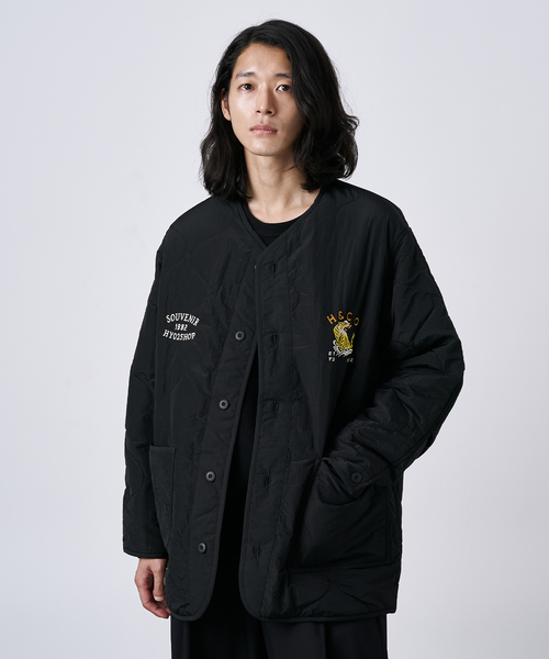 B.C STOCK(ベーセーストック)の「《追加》HYO-HYO リップストップナイロン キルティングブルゾン(その他アウター・メンズ・カーキ/アイボリー/ブラック/ブラウン・FREE)」の19枚目の写真