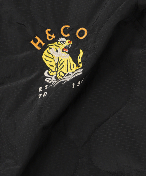 B.C STOCK(ベーセーストック)の「《追加》HYO-HYO リップストップナイロン キルティングブルゾン(その他アウター・メンズ・カーキ/アイボリー/ブラック/ブラウン・FREE)」の6枚目の写真