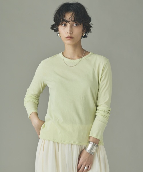 Curensology(カレンソロジー)の「Curensology(カレンソロジー)/キョウネンシャコウテンジクプルオーバー(Tシャツ/カットソー・レディース・ブルー/イエロー/ネイビー・FREE)」の4枚目の写真