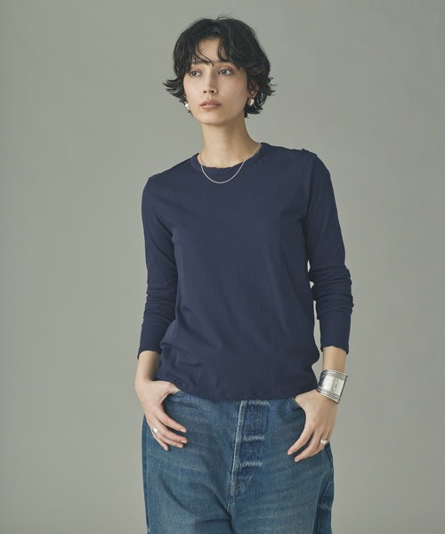 Curensology(カレンソロジー)の「Curensology(カレンソロジー)/キョウネンシャコウテンジクプルオーバー(Tシャツ/カットソー・レディース・ブルー/イエロー/ネイビー・FREE)」の15枚目の写真