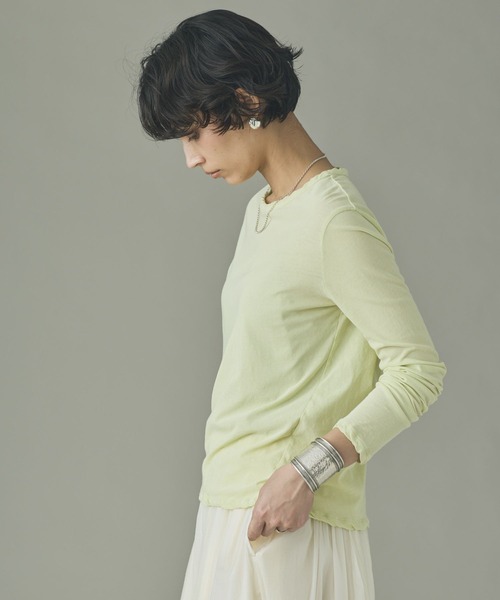 Curensology(カレンソロジー)の「Curensology(カレンソロジー)/キョウネンシャコウテンジクプルオーバー(Tシャツ/カットソー・レディース・ブルー/イエロー/ネイビー・FREE)」の5枚目の写真