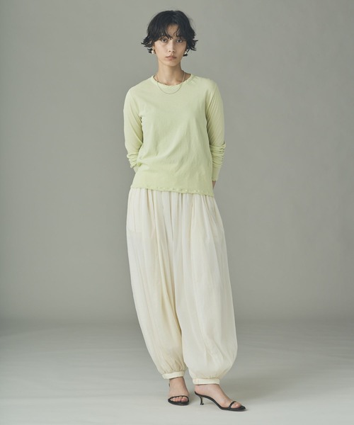 Curensology(カレンソロジー)の「Curensology(カレンソロジー)/キョウネンシャコウテンジクプルオーバー(Tシャツ/カットソー・レディース・ブルー/イエロー/ネイビー・FREE)」の7枚目の写真