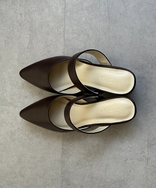 Thevon(ゼボン)の「ベルトミュール(パンプス・レディース・ブラック/ダークブラウン・M/L)」の18枚目の写真