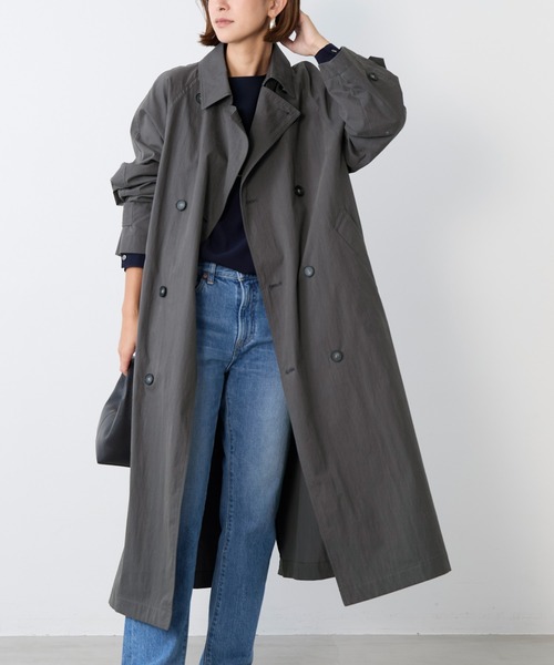 MICA&DEAL（マイカ＆ディール）の「トレンチコート（トレンチコート・レディース・ベージュ/チャコールグレー・FREE）」の13枚目の写真