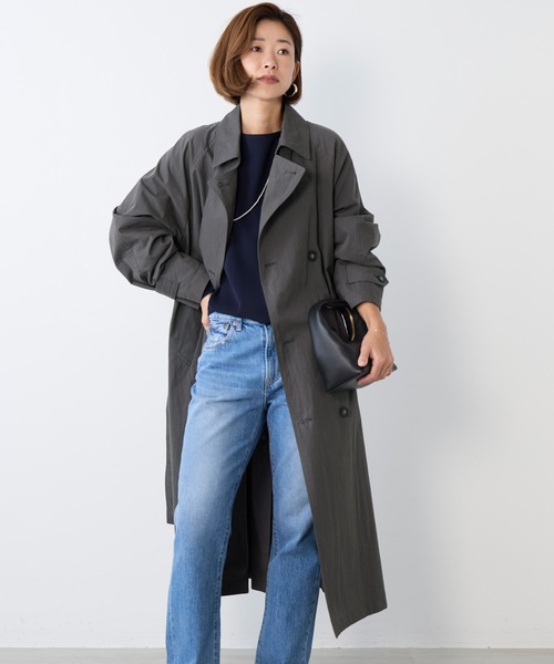 MICA&DEAL（マイカ＆ディール）の「トレンチコート（トレンチコート・レディース・ベージュ/チャコールグレー・FREE）」の14枚目の写真