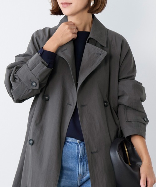 MICA&DEAL（マイカ＆ディール）の「トレンチコート（トレンチコート・レディース・ベージュ/チャコールグレー・FREE）」の15枚目の写真