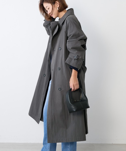 MICA&DEAL（マイカ＆ディール）の「トレンチコート（トレンチコート・レディース・ベージュ/チャコールグレー・FREE）」の16枚目の写真