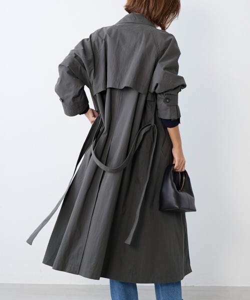 MICA&DEAL（マイカ＆ディール）の「トレンチコート（トレンチコート・レディース・ベージュ/チャコールグレー・FREE）」の17枚目の写真