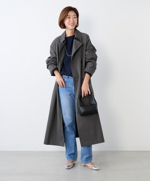 MICA&DEAL（マイカ＆ディール）の「トレンチコート（トレンチコート・レディース・ベージュ/チャコールグレー・FREE）」の19枚目の写真