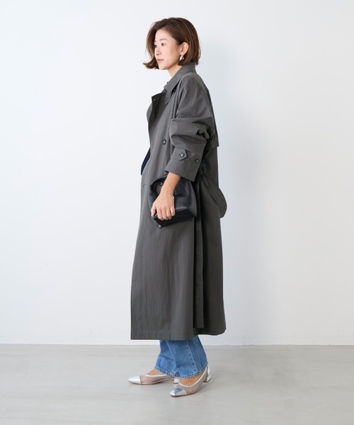 MICA&DEAL（マイカ＆ディール）の「トレンチコート（トレンチコート・レディース・ベージュ/チャコールグレー・FREE）」の20枚目の写真