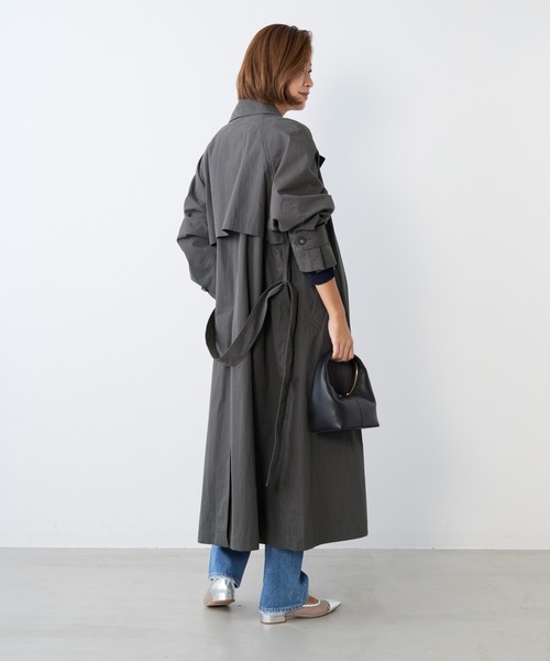 MICA&DEAL（マイカ＆ディール）の「トレンチコート（トレンチコート・レディース・ベージュ/チャコールグレー・FREE）」の21枚目の写真