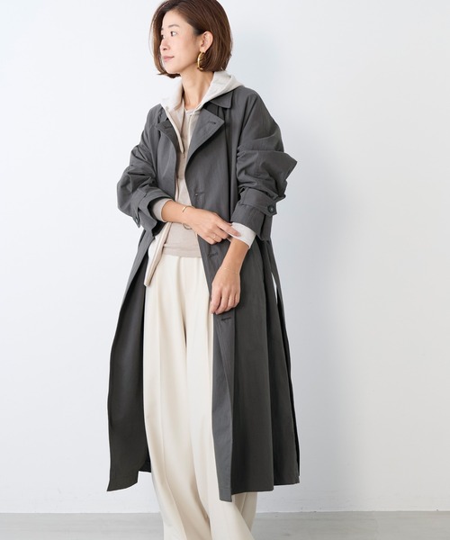 MICA&DEAL（マイカ＆ディール）の「トレンチコート（トレンチコート・レディース・ベージュ/チャコールグレー・FREE）」の22枚目の写真