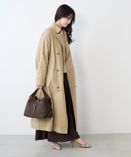 MICA&DEAL（マイカ＆ディール）の「トレンチコート（トレンチコート・レディース・ベージュ/チャコールグレー・FREE）」の11枚目の写真