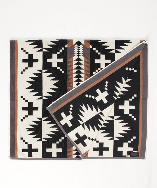 PENDLETON(ペンドルトン)の「オーバーサイズ・ジャカードスパタオル(タオル・メンズ・ブラック×ホワイト/タン/ベージュ系その他/ブラック系その他2/マルチ/ブラック系その他・ONE SIZE)」の8枚目の写真