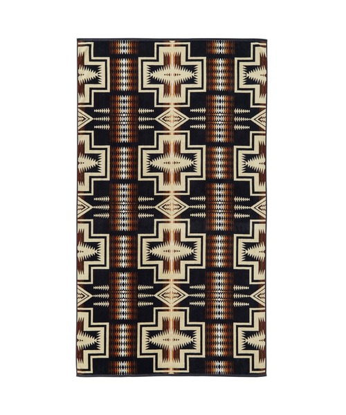 PENDLETON(ペンドルトン)の「オーバーサイズ・ジャカードスパタオル(タオル・メンズ・ブラック×ホワイト/タン/ベージュ系その他/ブラック系その他2/マルチ/ブラック系その他・ONE SIZE)」の4枚目の写真