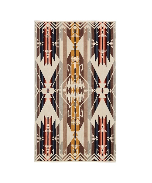 PENDLETON(ペンドルトン)の「オーバーサイズ・ジャカードスパタオル(タオル・メンズ・ブラック×ホワイト/タン/ベージュ系その他/ブラック系その他2/マルチ/ブラック系その他・ONE SIZE)」の1枚目の写真