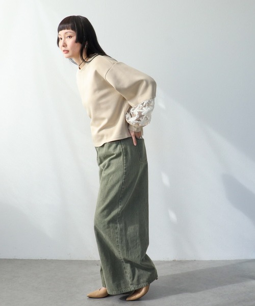 Three Four Time（ｽﾘｰﾌｫｰﾀｲﾑ）の「立体レース切替プルオーバー（Tシャツ/カットソー・レディース・オフホワイト/ベージュ・FREE）」の13枚目の写真