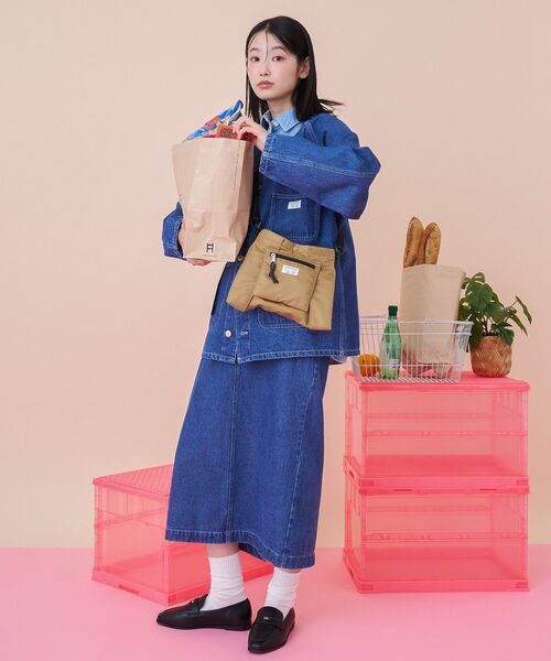 PENNEYS（ぺニーズ）の「【PENNEY'S】ナイロンサコッシュ（ショルダーバッグ・レディース・ダークネイビー/ベージュ・FREE）」の12枚目の写真