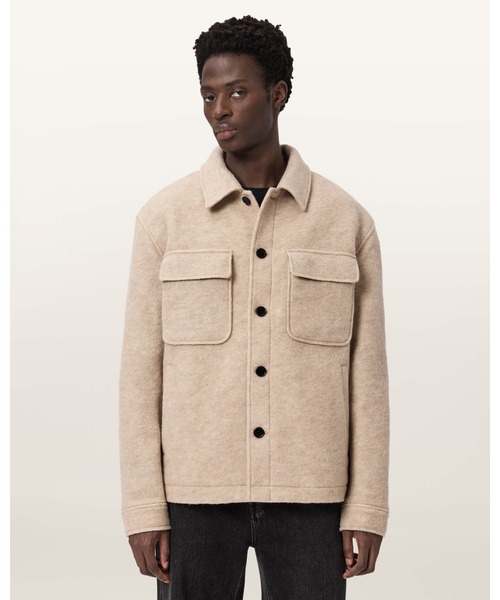 ALLSAINTS(オールセインツ)の「CAYSON WOOL BLEND JACKET | CAYSON ウール ブレンド ジャケット(その他アウター・メンズ・ブラウン系その他・S/M/L)」の1枚目の写真