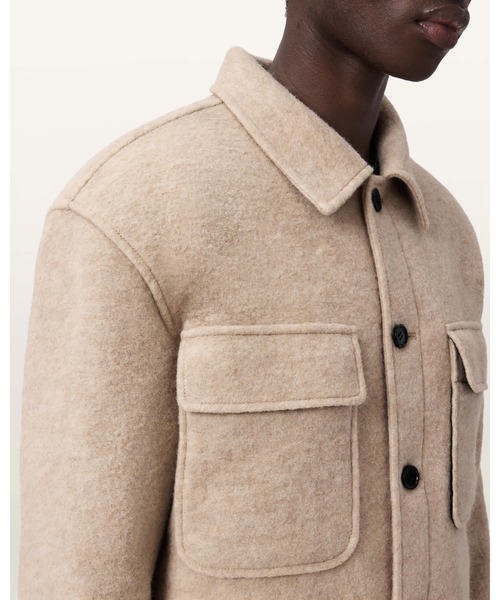 ALLSAINTS(オールセインツ)の「CAYSON WOOL BLEND JACKET | CAYSON ウール ブレンド ジャケット(その他アウター・メンズ・ブラウン系その他・S/M/L)」の2枚目の写真