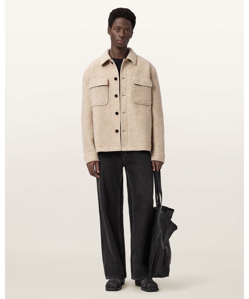 ALLSAINTS(オールセインツ)の「CAYSON WOOL BLEND JACKET | CAYSON ウール ブレンド ジャケット(その他アウター・メンズ・ブラウン系その他・S/M/L)」の3枚目の写真