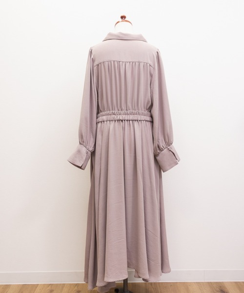 CLETTE(クレット)の「CLETTEオリジナルカシュクールラップシャツワンピース(ワンピース・レディース・ネイビー/ブルー/ピンク・4L/3L/LL)」の22枚目の写真