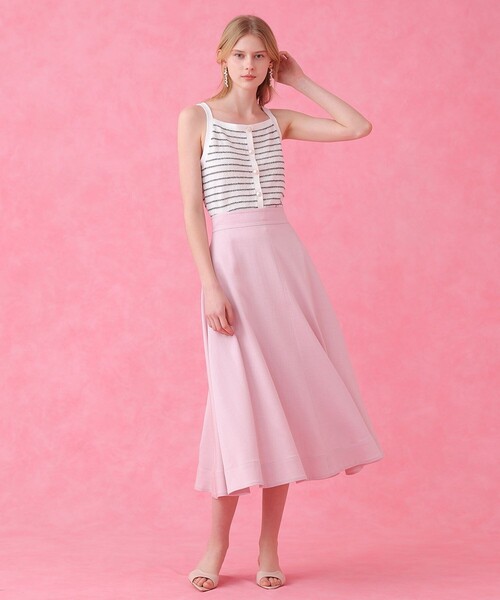 ANAYI(アナイ)の「パウダーボーダーキャミプルオーバー(ニット/セーター・レディース・ブラック/ライトピンク/ブルー/オフホワイト・38/36)」の10枚目の写真