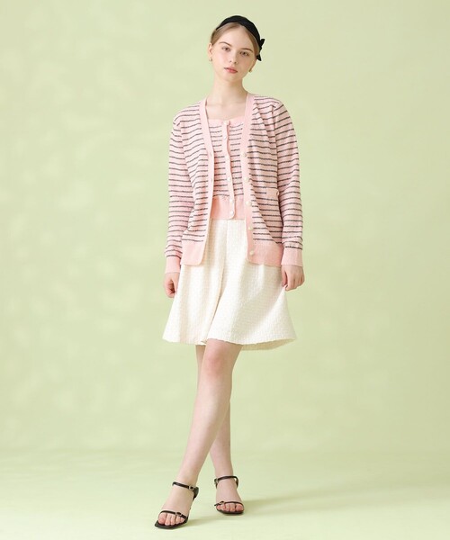 ANAYI(アナイ)の「パウダーボーダーキャミプルオーバー(ニット/セーター・レディース・ブラック/ライトピンク/ブルー/オフホワイト・38/36)」の16枚目の写真