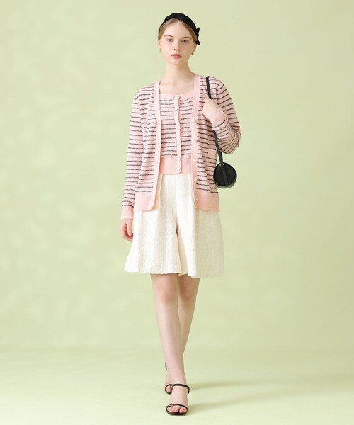 ANAYI(アナイ)の「パウダーボーダーキャミプルオーバー(ニット/セーター・レディース・ブラック/ライトピンク/ブルー/オフホワイト・38/36)」の17枚目の写真