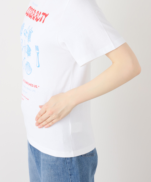 JOINT WORKS（ジョイントワークス）の「OURSAALTY / アワーソルティ Ocean keeper T-shirt（Tシャツ/カットソー・レディース・ブルー/ホワイト・FREE）」の7枚目の写真