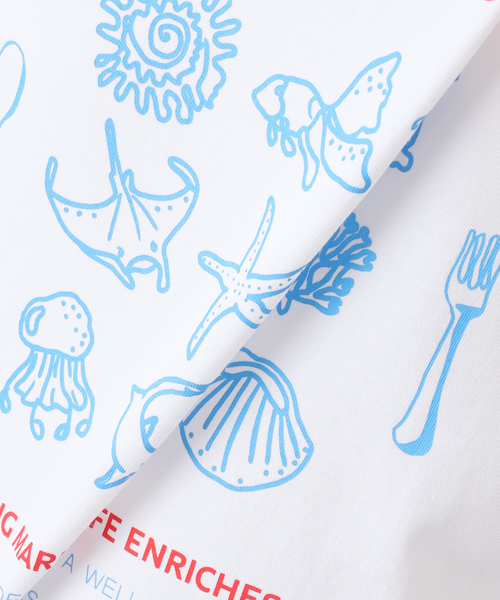 JOINT WORKS（ジョイントワークス）の「OURSAALTY / アワーソルティ Ocean keeper T-shirt（Tシャツ/カットソー・レディース・ブルー/ホワイト・FREE）」の13枚目の写真