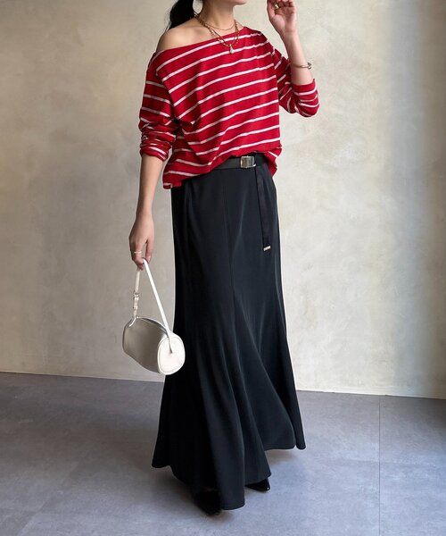 DouDou（ドゥドゥ）の「カットマーメイドスカート（スカート・レディース・ブラック/グレー/カーキ・TM/FREE）」の12枚目の写真