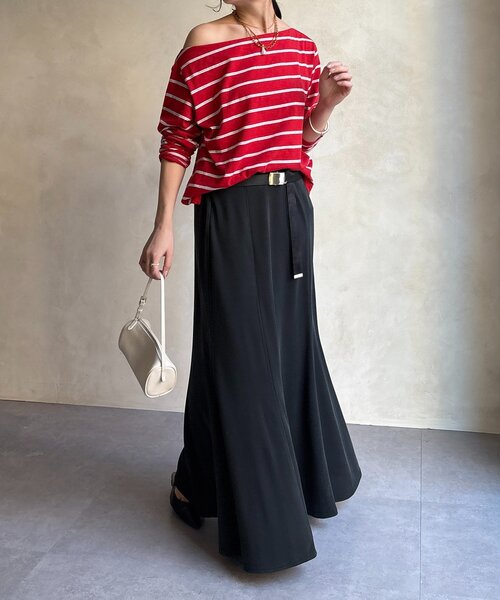 DouDou（ドゥドゥ）の「カットマーメイドスカート（スカート・レディース・ブラック/グレー/カーキ・TM/FREE）」の13枚目の写真