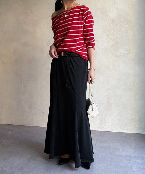 DouDou（ドゥドゥ）の「カットマーメイドスカート（スカート・レディース・ブラック/グレー/カーキ・TM/FREE）」の14枚目の写真