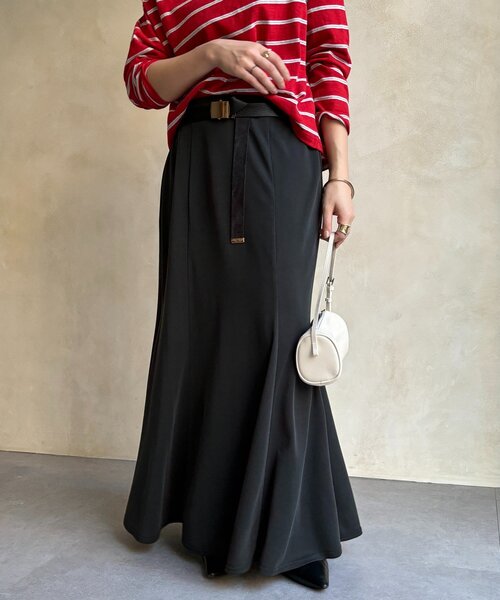 DouDou（ドゥドゥ）の「カットマーメイドスカート（スカート・レディース・ブラック/グレー/カーキ・TM/FREE）」の16枚目の写真