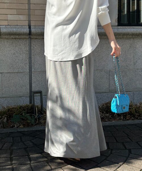 DouDou(ドゥドゥ)の「カットマーメイドスカート(スカート・レディース・ブラック/グレー/カーキ・TM/FREE)」の22枚目の写真