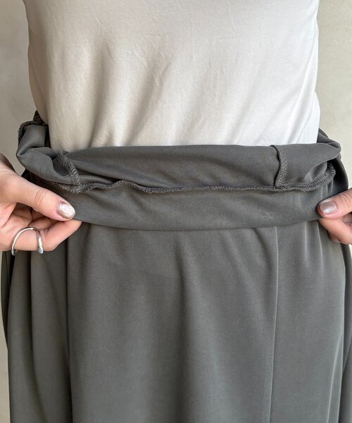 DouDou（ドゥドゥ）の「カットマーメイドスカート（スカート・レディース・ブラック/グレー/カーキ・TM/FREE）」の9枚目の写真