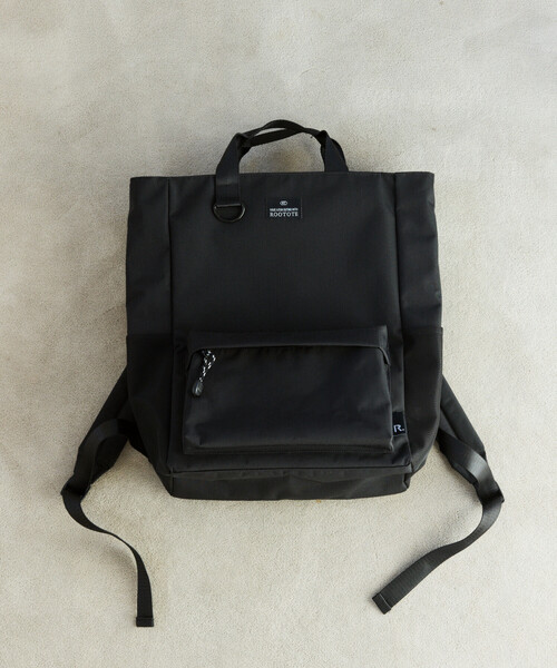 ROOTOTE（ルートート）の「ROOTOTE/ルートート SCセオルー RIPSTOP A リップストップ バックパック（バックパック/リュック・レディース・ブラウン/チャコールグレー/ブラック・ONE SIZE）」の4枚目の写真