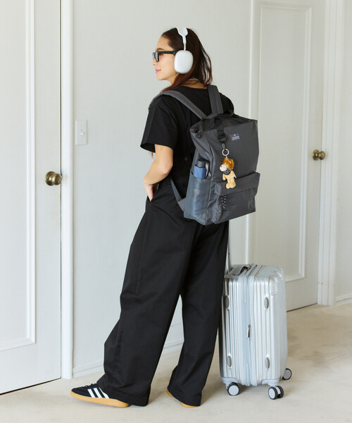 ROOTOTE（ルートート）の「ROOTOTE/ルートート SCセオルー RIPSTOP A リップストップ バックパック（バックパック/リュック・レディース・ブラウン/チャコールグレー/ブラック・ONE SIZE）」の5枚目の写真