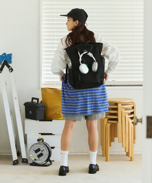 ROOTOTE（ルートート）の「ROOTOTE/ルートート SCセオルー RIPSTOP A リップストップ バックパック（バックパック/リュック・レディース・ブラウン/チャコールグレー/ブラック・ONE SIZE）」の8枚目の写真