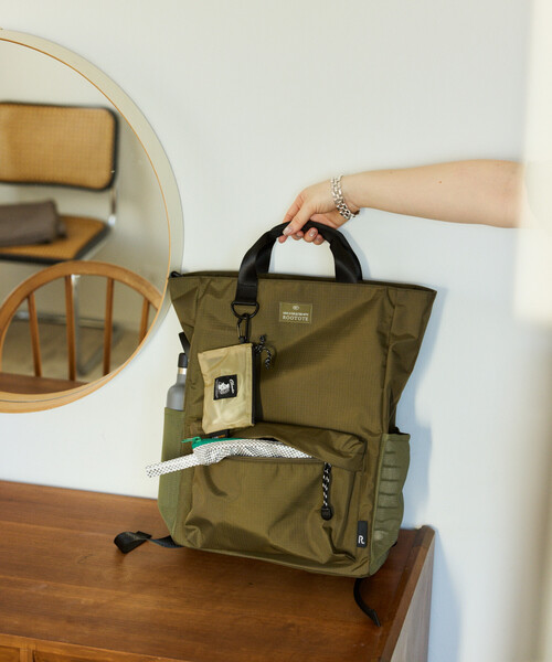 ROOTOTE（ルートート）の「ROOTOTE/ルートート SCセオルー RIPSTOP A リップストップ バックパック（バックパック/リュック・レディース・ブラウン/チャコールグレー/ブラック・ONE SIZE）」の13枚目の写真
