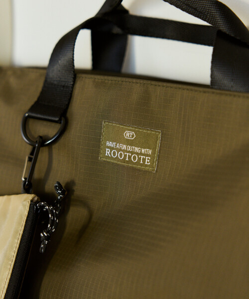 ROOTOTE（ルートート）の「ROOTOTE/ルートート SCセオルー RIPSTOP A リップストップ バックパック（バックパック/リュック・レディース・ブラウン/チャコールグレー/ブラック・ONE SIZE）」の14枚目の写真