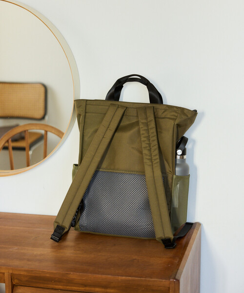 ROOTOTE（ルートート）の「ROOTOTE/ルートート SCセオルー RIPSTOP A リップストップ バックパック（バックパック/リュック・レディース・ブラウン/チャコールグレー/ブラック・ONE SIZE）」の15枚目の写真